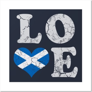 Scotland Flag Love Scottish Scot Family Heritage Posters and Art